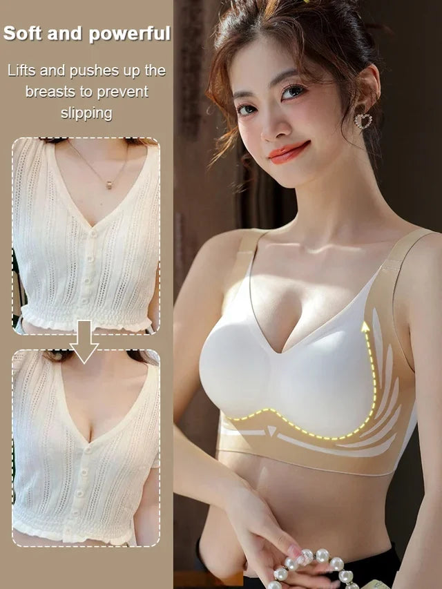 Super Gather Wireless Support Push-up Bra