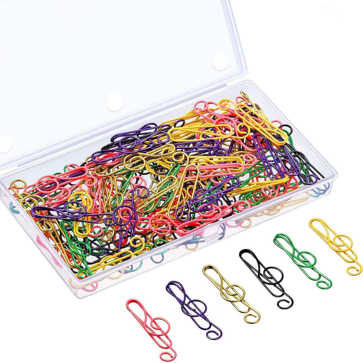 🎵Music multicoloured metal paper clips(50 PCS)