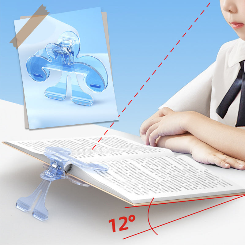 12°Multifunctional & Portable Clear Book Page Clamp