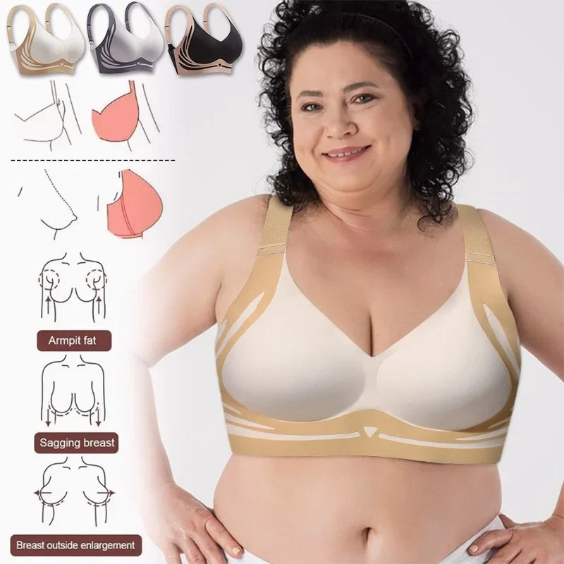 Super Gather Wireless Support Push-up Bra