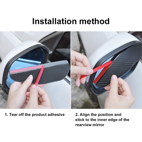 Car Rear View Mirror Rain Eyebrow Visor