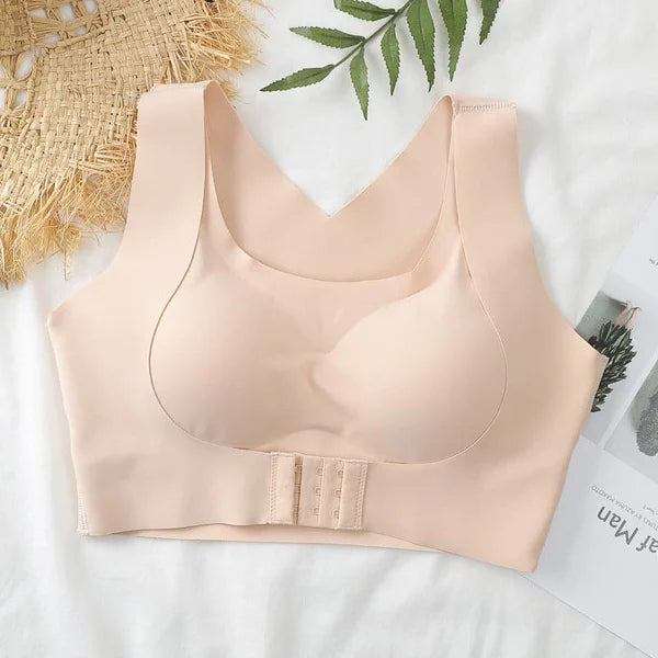 Seamless Front Buckle Support Bra