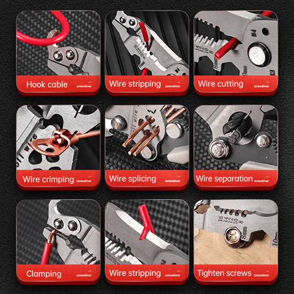 💥Multifunctional folding wire stripper-professional tool