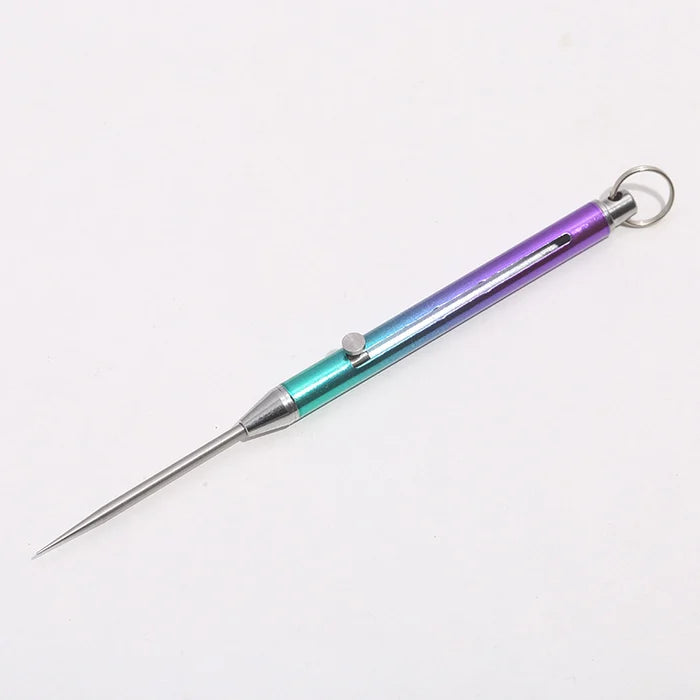 Multi-Functional Titanium Alloy Retractable Toothpick
