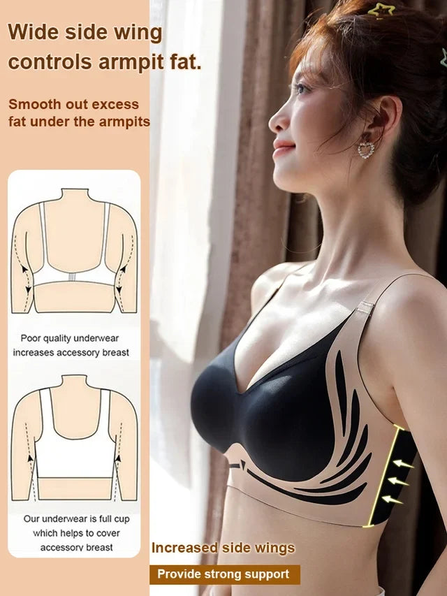 Super Gather Wireless Support Push-up Bra