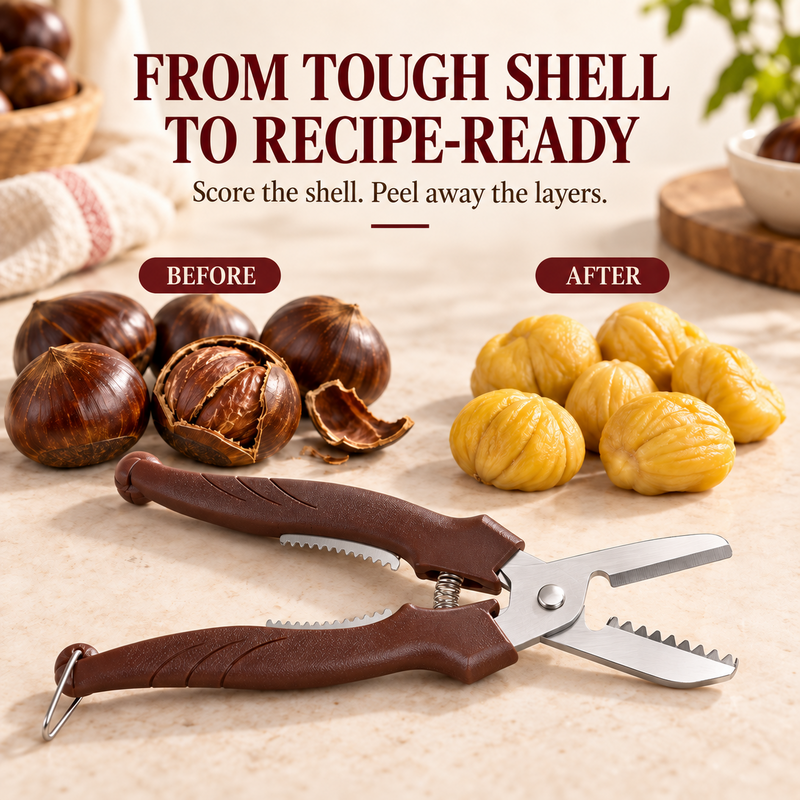 🌰 Chestnut Cutter & Peeler