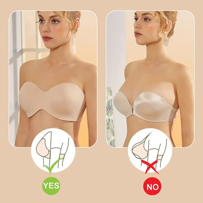 Full Support Seamless Strapless Convertible Bandeau Bra