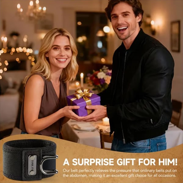 Tactical Metal Hook Elastic Belt (Unisex) - Patented No - Buckle Invisible Design | Soft Adjustable Side（2 packs）