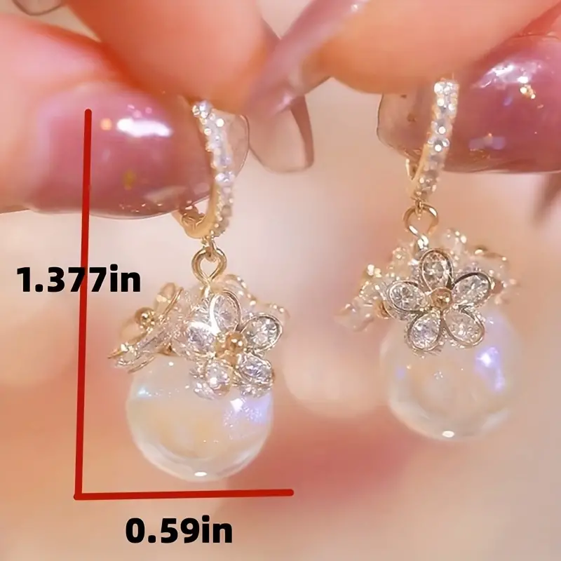 Luxury Flower Zircon Hoop Earrings for Women✨✨✨