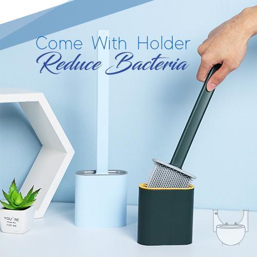 Silicone Flex Toilet Brush With Holder