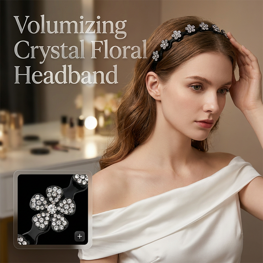 💥Wavy Crystal Headband- Lightweight Non-Slip Girly Feminine Hair Accessory, Sparkling Crystal-Accented Wave-Shape Band for Weddings & Everyday Wear, Girly Feminine Items