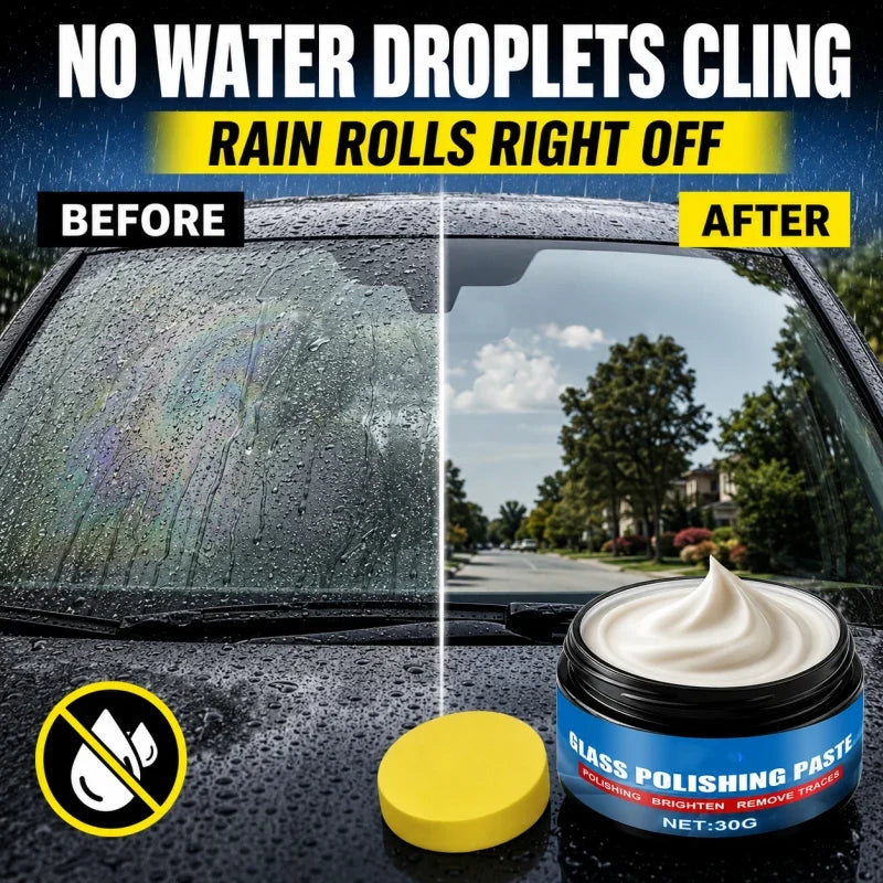 🔥 Car Glass Oil Film Remover Paste 🚗✨