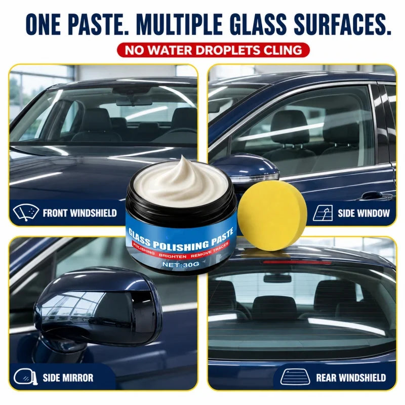🔥 Car Glass Oil Film Remover Paste 🚗✨