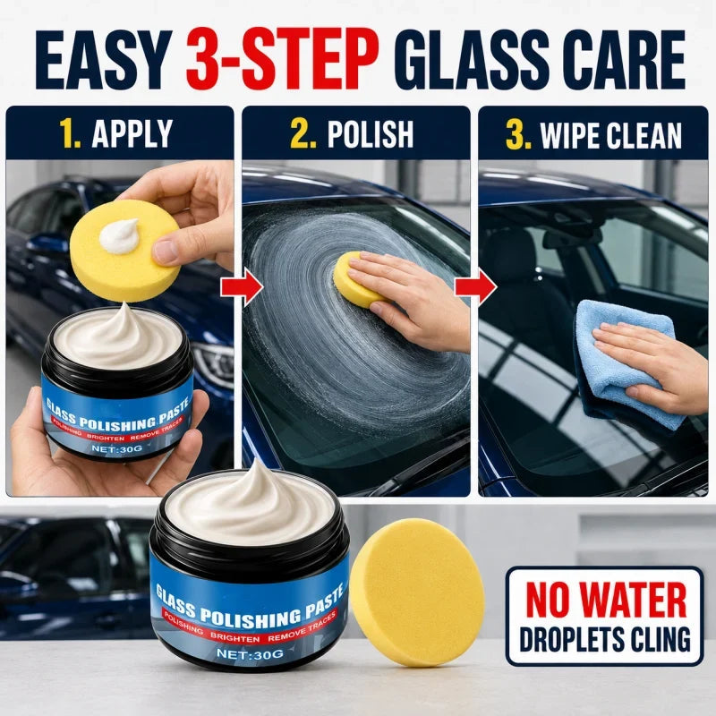 🔥 Car Glass Oil Film Remover Paste 🚗✨