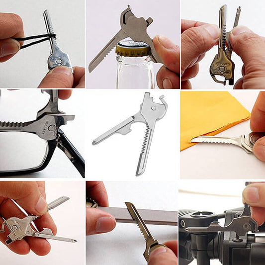 6-in-1 Multi-Functional Keychain Multi-tool