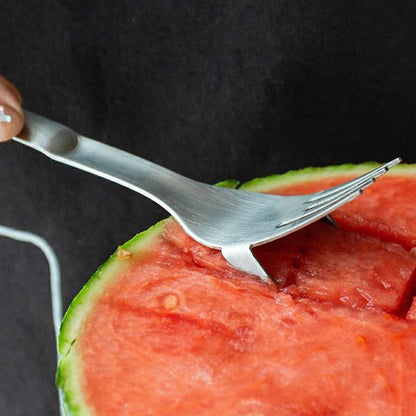 304 Stainless Steel 2-in-1 Watermelon Fork Slicer