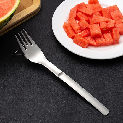 304 Stainless Steel 2-in-1 Watermelon Fork Slicer