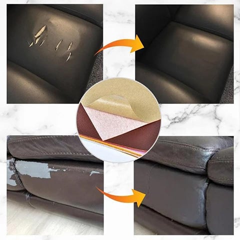 Self-Adhesive Leather Refinisher Cuttable Sofa Repair